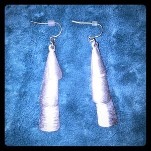 Premier Designs silver Sea glass earrings